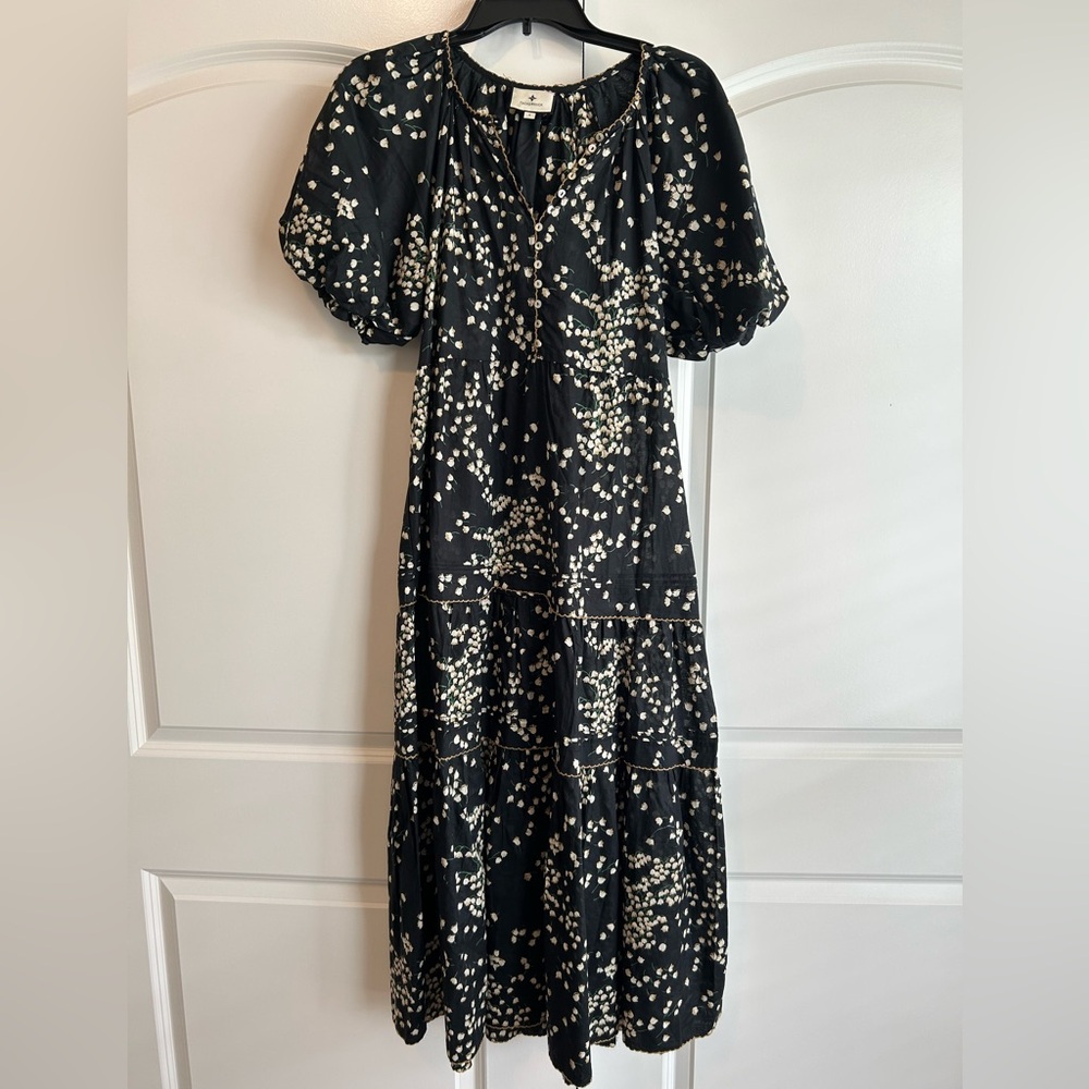 NWOT Tuckernuck Black and Cream Midi Dress
